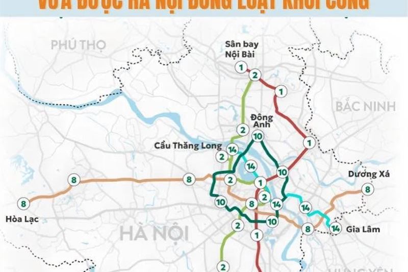 Hà Nội thúc đẩy triển khai đồng thời 5 tuyến đường sắt đô thị, hướng tới khai thác năm 2030
